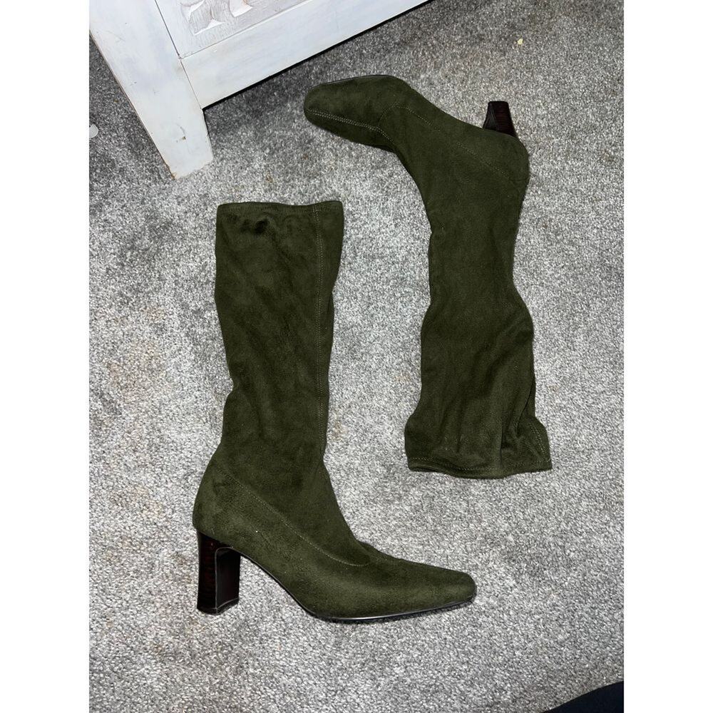 Boden sock boots size 7.5 in green‎